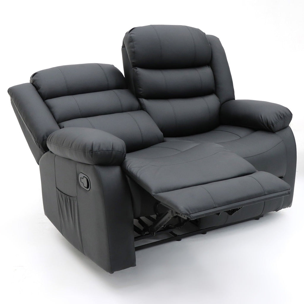 Classic Leather Recliner Sofa - Timeless Elegance and Unbeatable Comfort