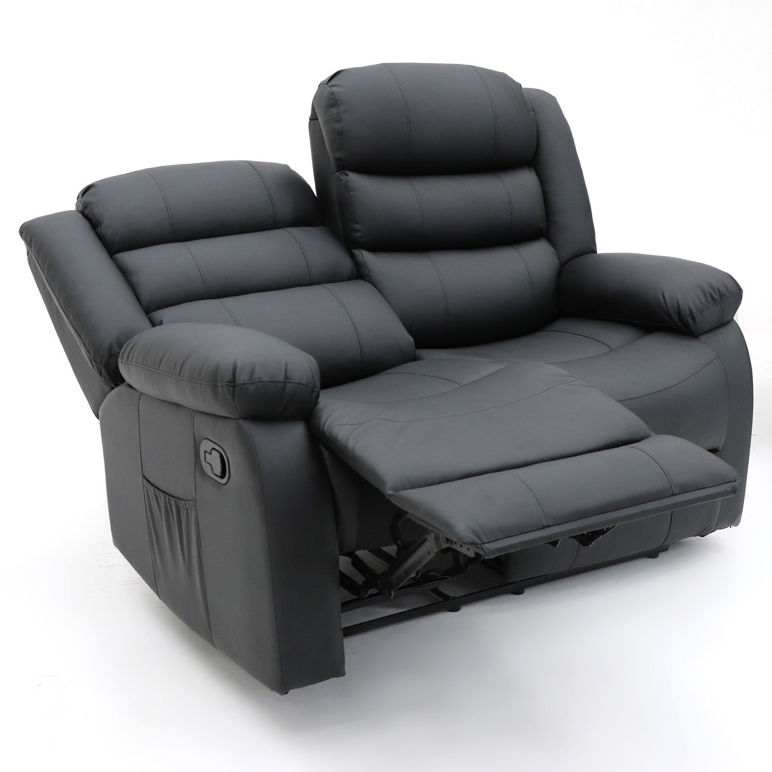 Classic Leather Recliner Sofa - Timeless Elegance and Unbeatable Comfort