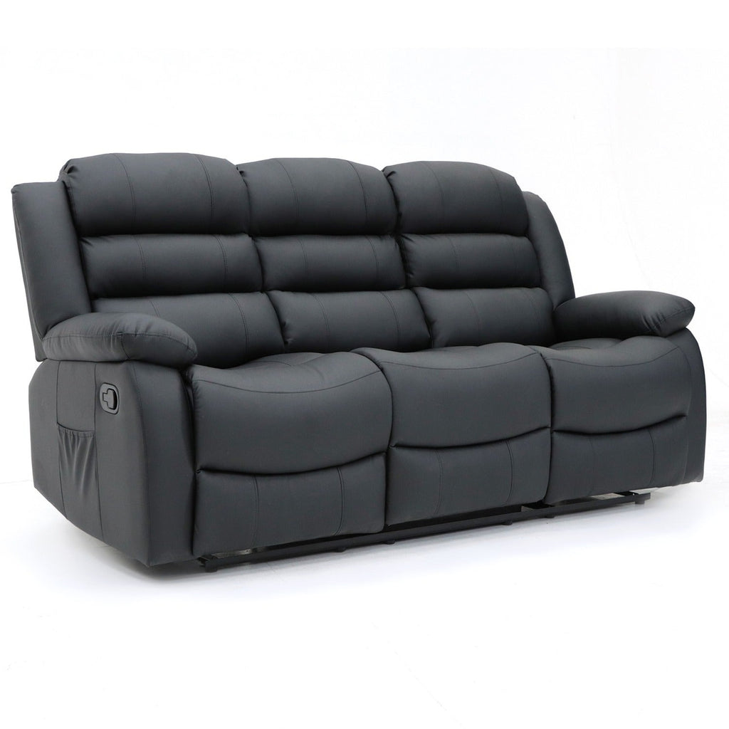Classic Leather Recliner Sofa - Timeless Elegance and Unbeatable Comfort