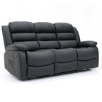 Classic Leather Recliner Sofa - Timeless Elegance and Unbeatable Comfort