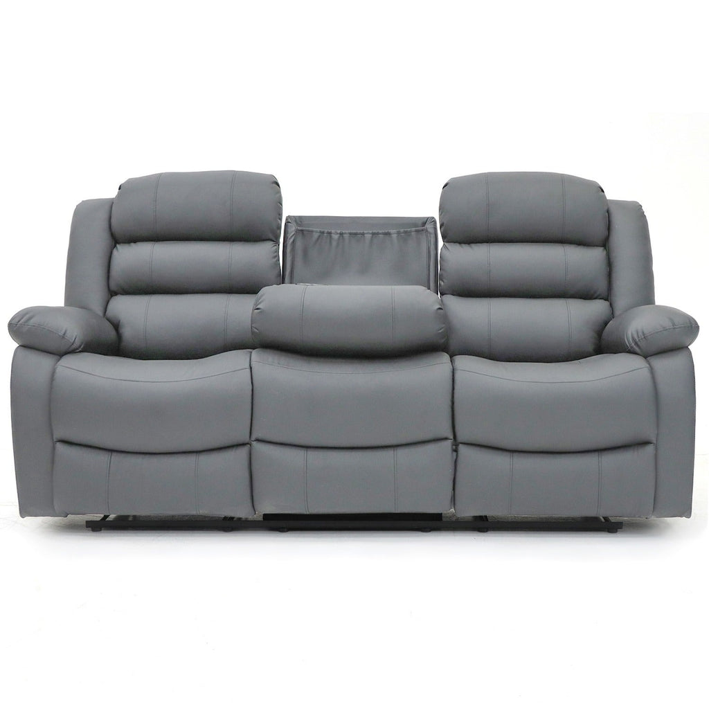 Classic Leather Recliner Sofa - Timeless Elegance and Unbeatable Comfort