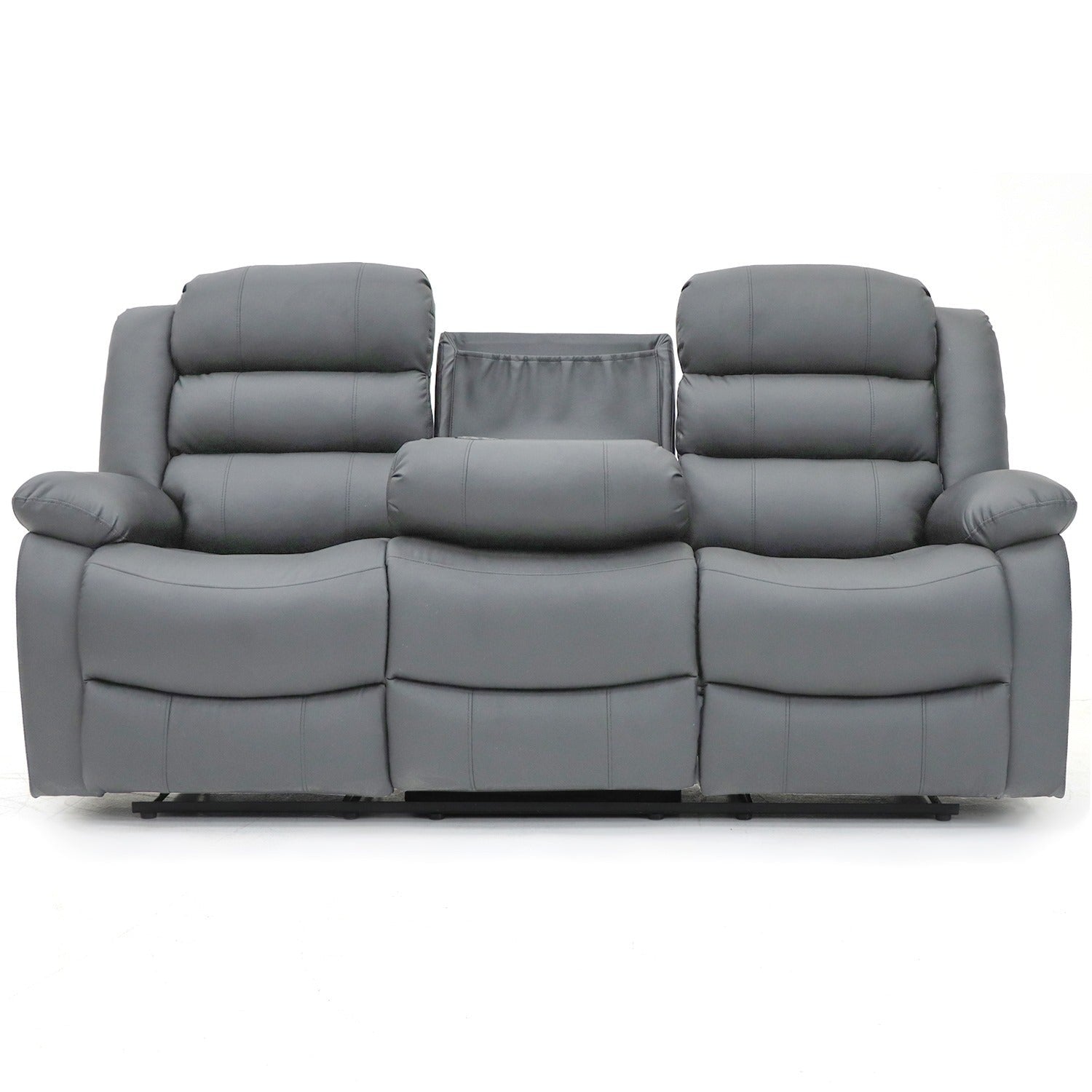 Classic Leather Recliner Sofa - Timeless Elegance and Unbeatable Comfort