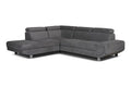 ARTIC Grey Sofa Bed with Left/Right Corner and Three Adjustable Headrests