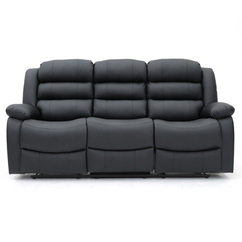 Classic Leather Recliner Sofa - Timeless Elegance and Unbeatable Comfort