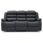 Classic Leather Recliner Sofa - Timeless Elegance and Unbeatable Comfort