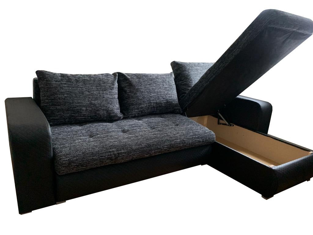 Berlin Stylish and Functional Corner Sofa Bed with Storage