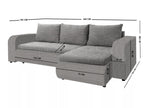 Berlin Stylish and Functional Corner Sofa Bed with Storage