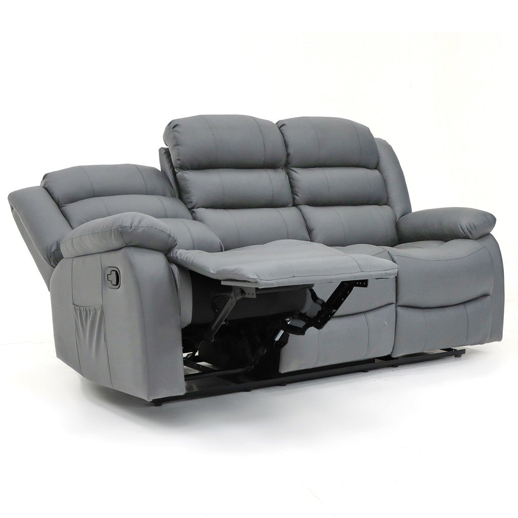 Classic Leather Recliner Sofa - Timeless Elegance and Unbeatable Comfort