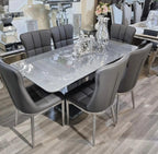 Astra Dining Table with 6 Grace Chairs