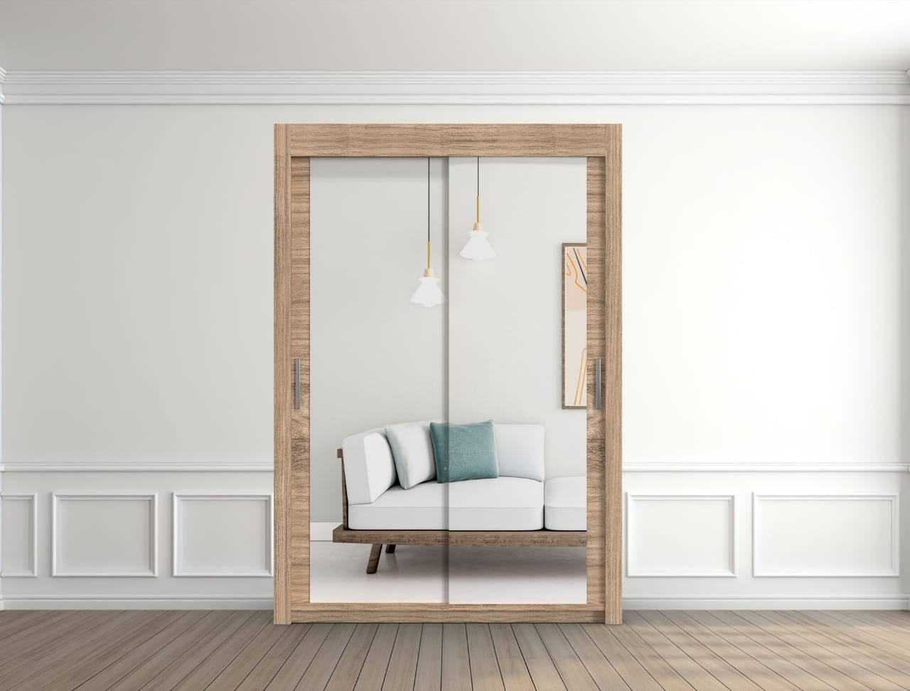 Modern Milan 150cm, 180cm Wardrobe – Slim Fit Bedroom Furniture